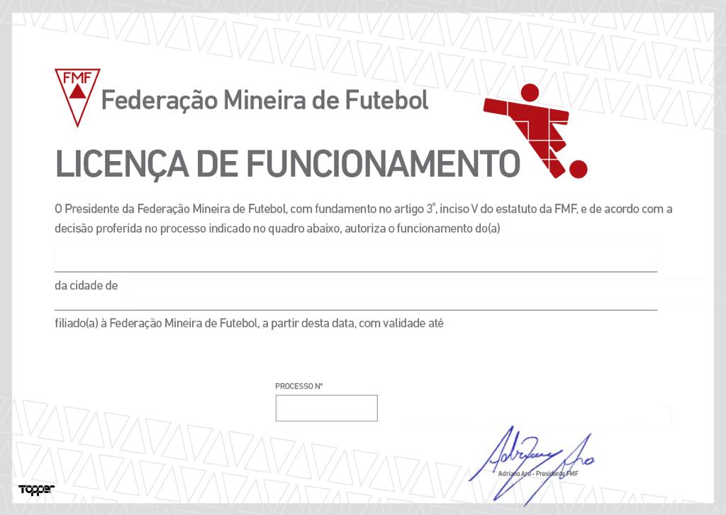 Licença de Funcionamento da LMF