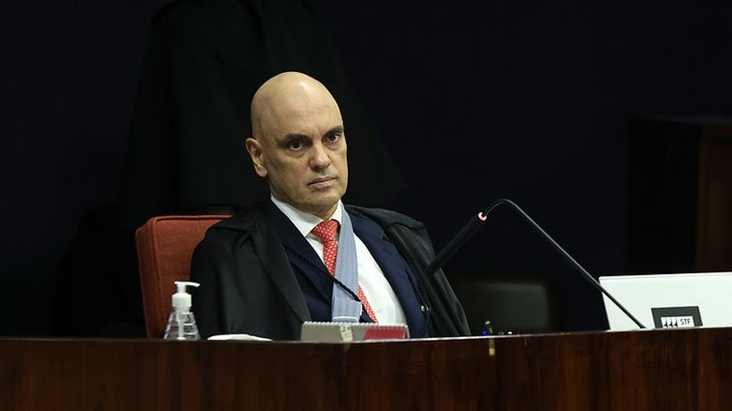 O presidente dos Estados Unidos, Donald Trump, e o ministro do Supremo Tribunal Federal (STF) brasileiro Alexandre de Moraes