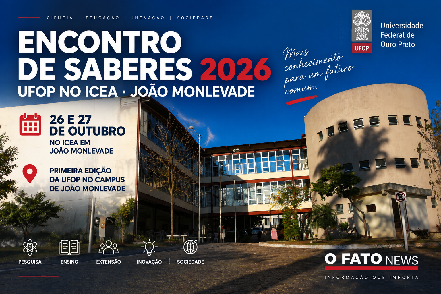 Encontro de Saberes UFOP 2026 no ICEA em João Monlevade